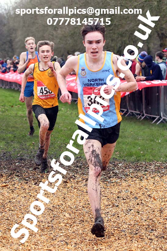 Intermediate boys, 2020 New Balance English Schools Champs., Sefton Park, Liverpool. Photo: David T. Hewitson/Sports for All Pics